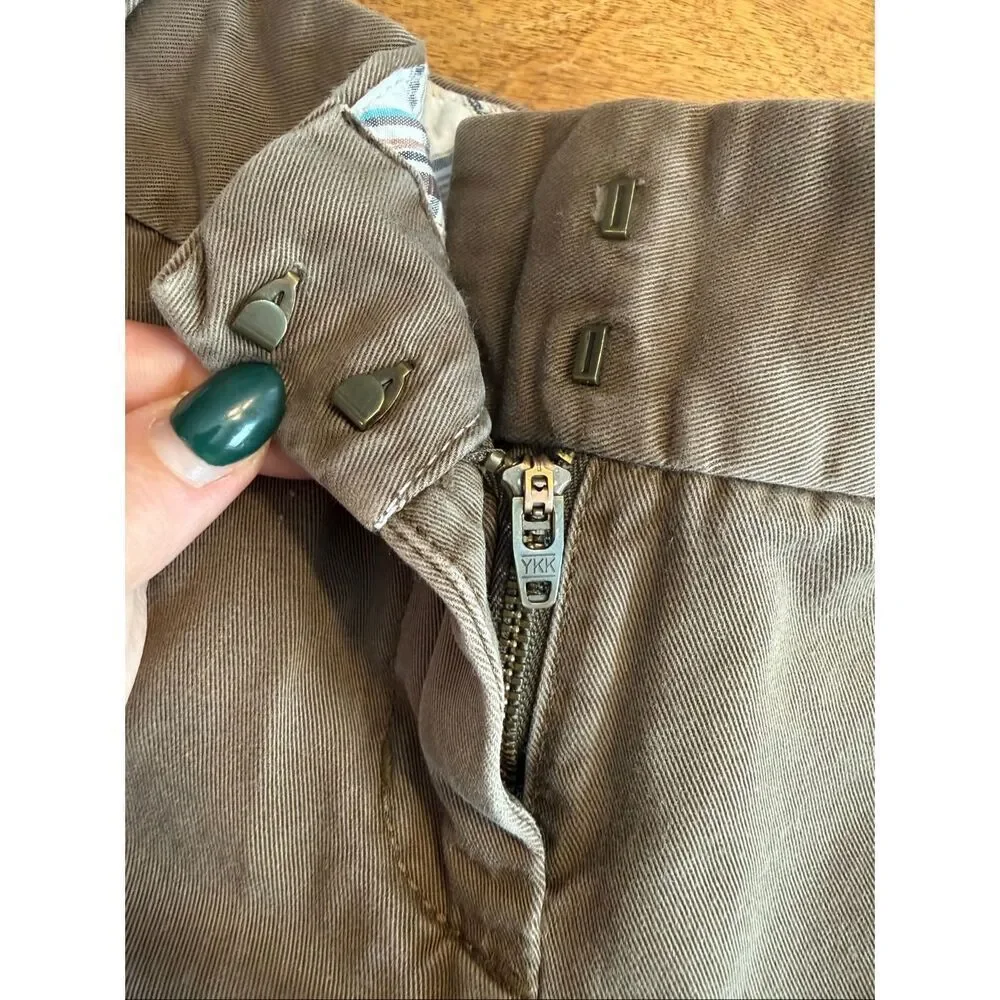 J. Crew Women's City Fit Classic Twill 100% Cotton Chino Shorts Brown Size 4